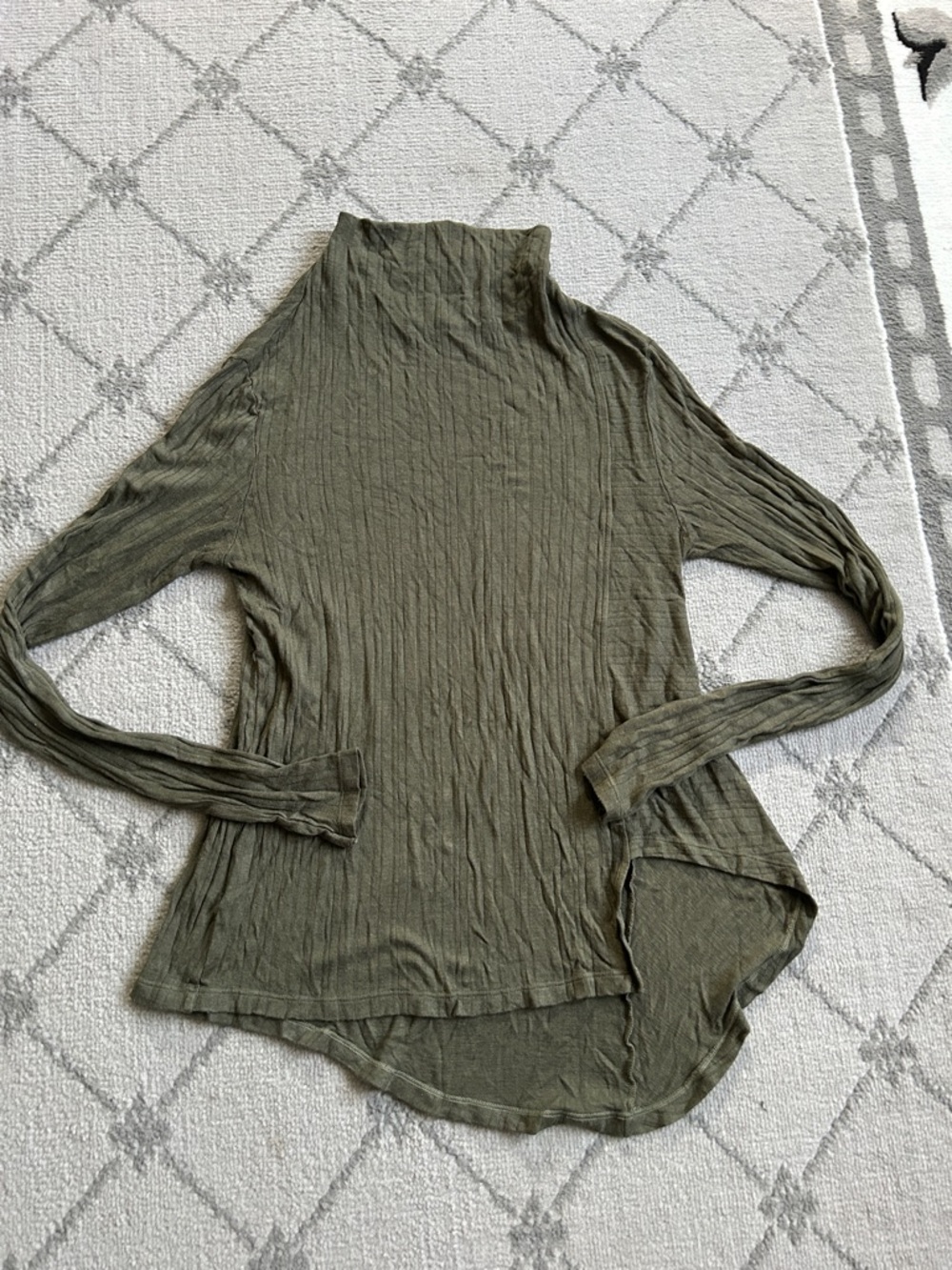 United Colors Of Benetton Olive Green Long Sleeve Top